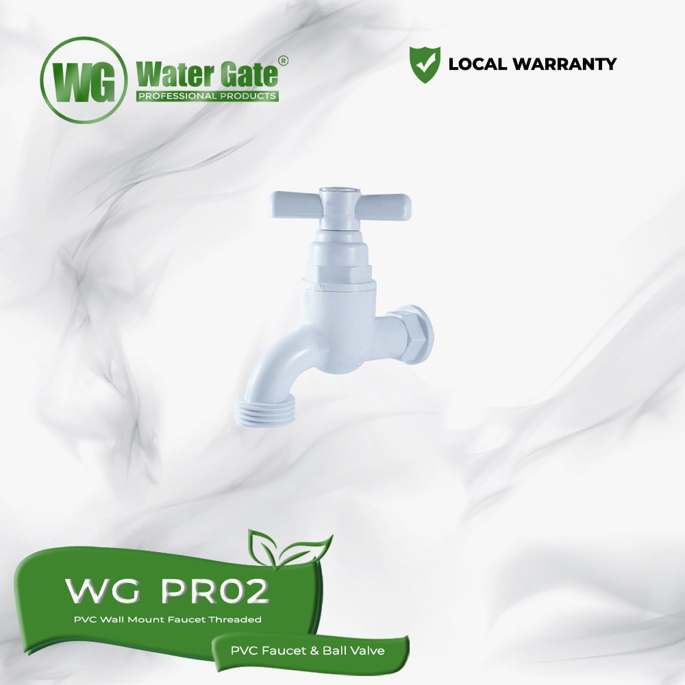 Water Gate WG PR02 PVC Wall Mount Faucet Threaded Watergate